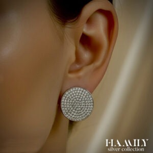 Minđuše Hamily Full Moon  Sparkle Silver 925