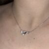 Ogrlica Hamily Butterfly Glow Pear Necklace Silver925