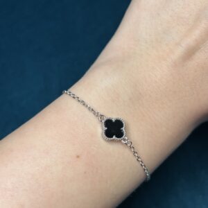 Narukvica Hamily Blac Clover Srebro 925