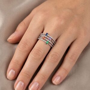 Prsten Hamily Multicolor Elegance Silver 925